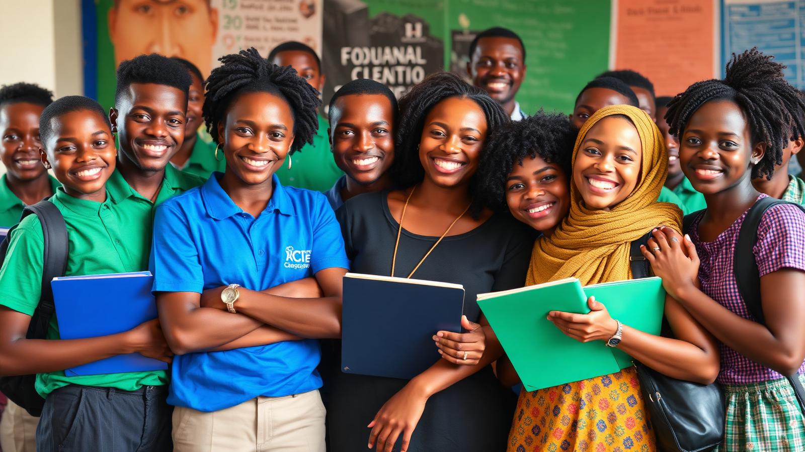 Students and educators celebrating educational achievement together